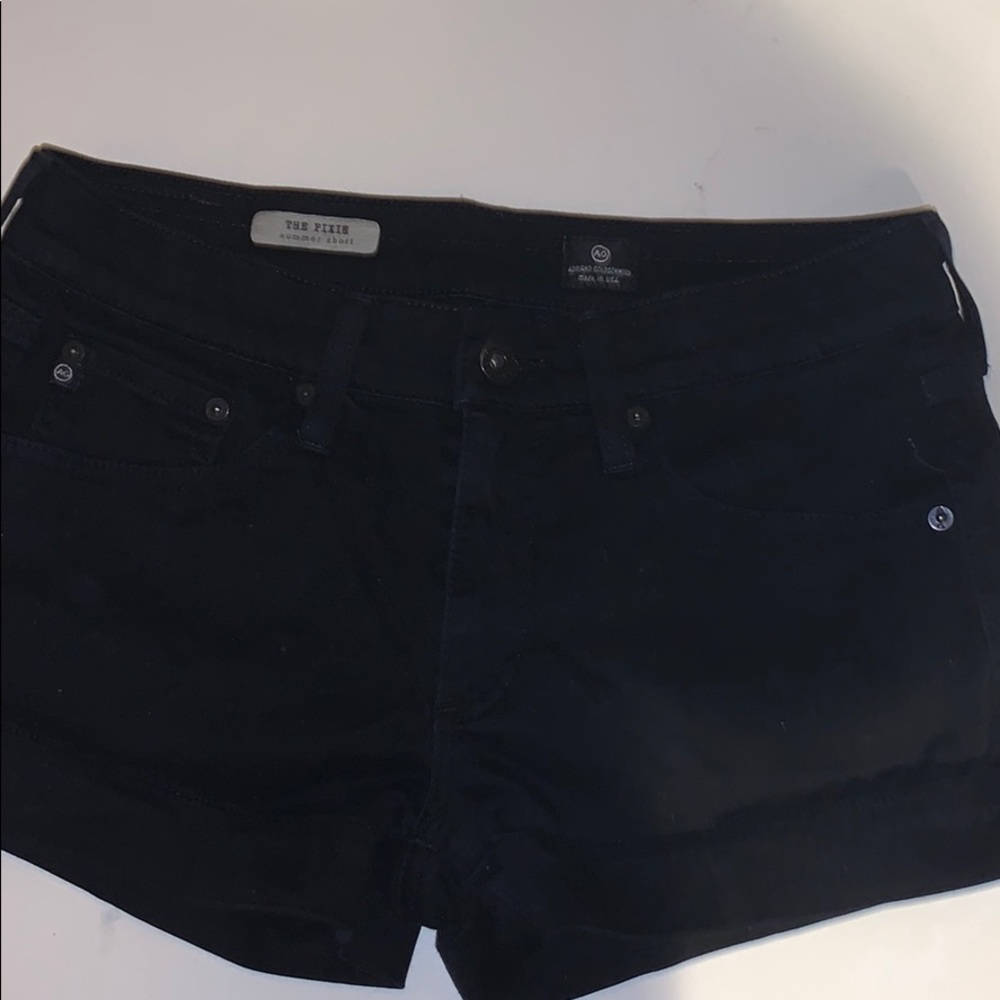 Black Denim Shorts